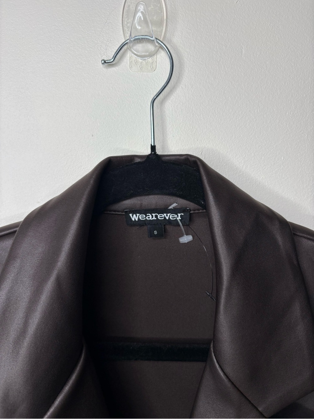 Wearever Y2K Faux Leather Trench Jacket - Picture 3 of 4